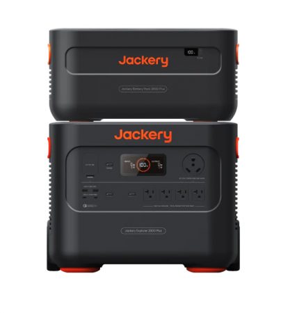 Jackery portable power stations stacked on top